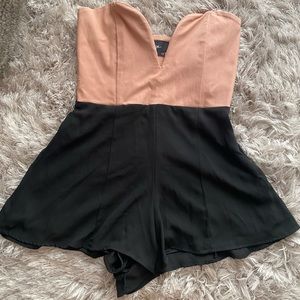 Womens strapless romper